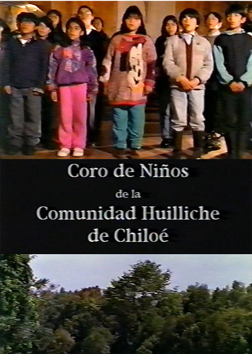 Coro de niños de la comunidad huilliche de Chiloé