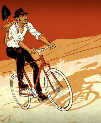 Ciclista, obrero e ilustrado