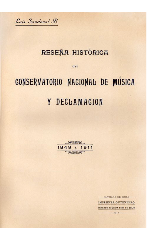 Reseña histórica del Conservatorio Nacional de Música y Declamación